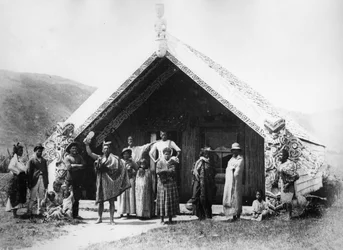 Whare Runanga - Wairoa, c.1865-70